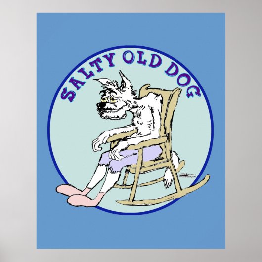 Salty Old Dog Poster (Voorkant)