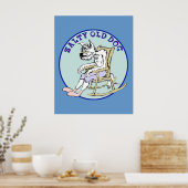 Salty Old Dog Poster (Keuken)