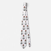 Salty Pirate Skull en Anchor Stropdas (Voorkant)