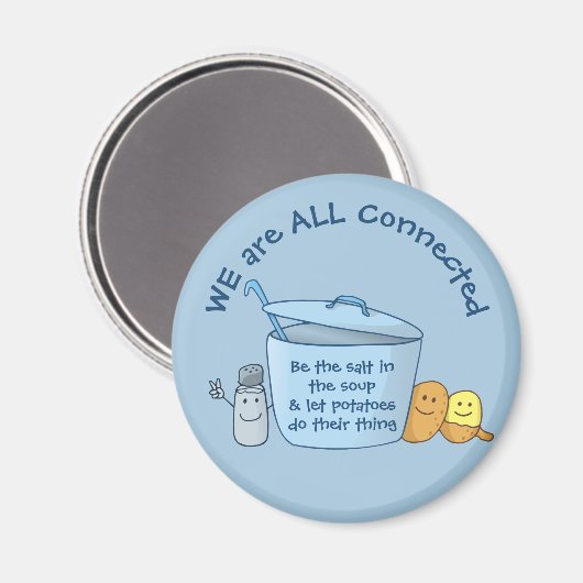 Salty Potato Soup Magnet (Voorkant / Achterkant)