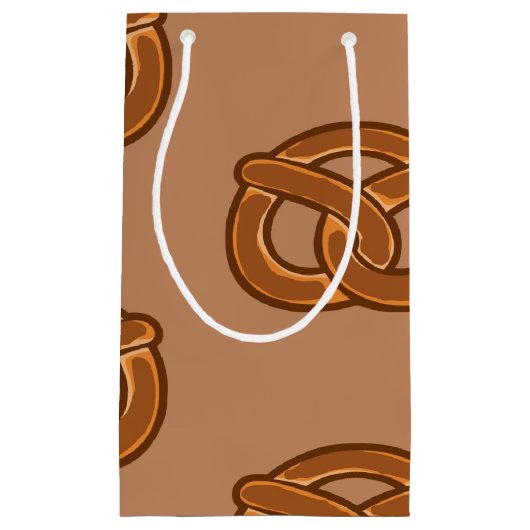 Salty Pretzels Lovers Food Bakers Loop Shape Klein Cadeauzakje (Voorkant)