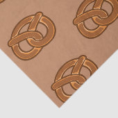 Salty Pretzels Lovers Food Bakers Loop Shape Tissuepapier (Detail)
