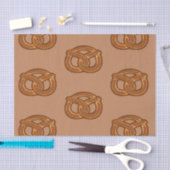 Salty Pretzels Lovers Food Bakers Loop Shape Tissuepapier (Craft)