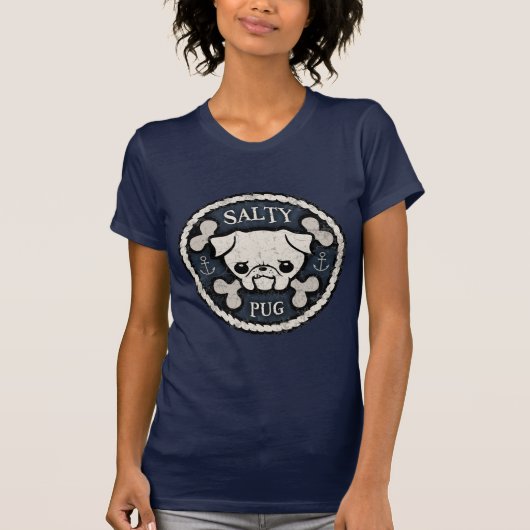 Salty Pug T-shirt (Voorkant)