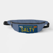 Salty -Retro 1969 California License Plate Graphic Heuptasje (Voorkant)