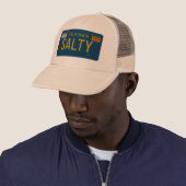 Salty -Retro 1969 California License Plate Graphic Trucker Pet (In situ)