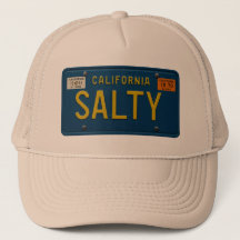 Salty -Retro 1969 California License Plate Graphic