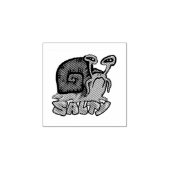 Salty Snail Wood Art Stamp Rubberstempel (Afrduk)