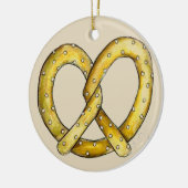 Salty Soft Pretzel New York City Street Food Keramisch Ornament (Links)