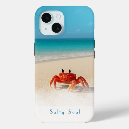 Salty Soul - iPhone 15 stoer Hoesje (Achterkant)