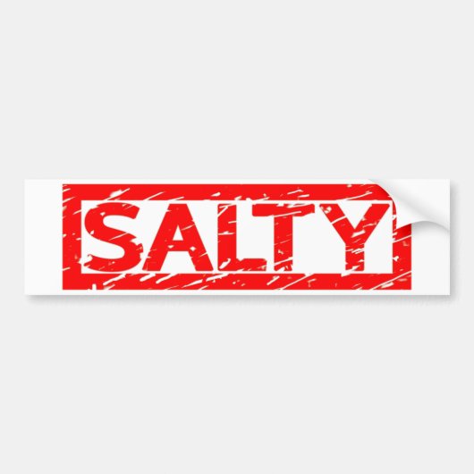 Salty Stamp Bumpersticker (Voorkant)