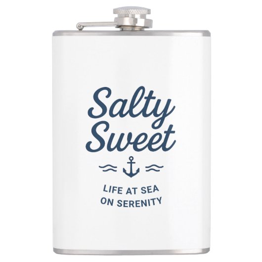 Salty Sweet Life bij Zee Mok Heupfles (Voorkant)