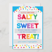 Salty Sweet Treat Label, iets zout en zoet, T Kaart (Voorkant)