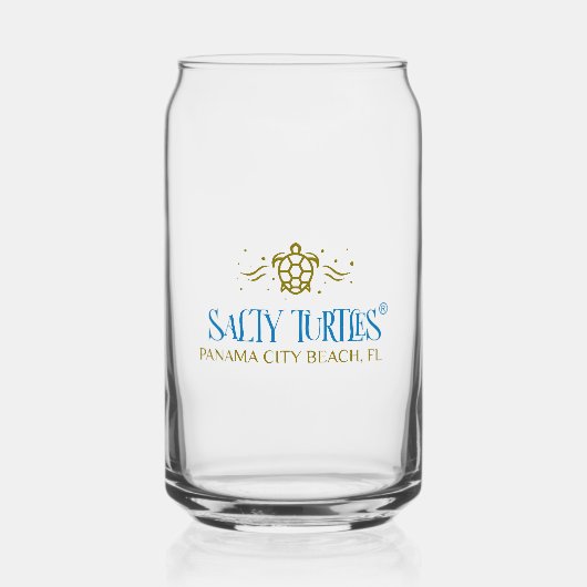 Salty Turtles® Drink glas (Voorkant)