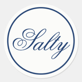 "Salty" Wedding Favor & Welcome Bag Sticker - mari