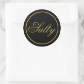 "Salty" Wedding Sticker - Black Gold (Tas)
