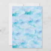 Salty Zee Breeze Waterverf Wedding-uitnodiging Kaart (Achterkant)