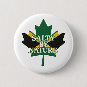 SaltyByNature Jamaican Heritage Pin Ronde Button 5,7 Cm