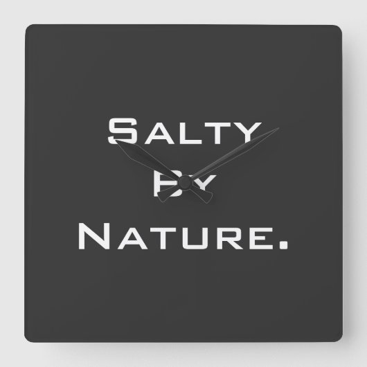 "SaltyByNature" klok (Voorkant)