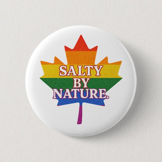 SaltyByNature Pride Pin Ronde Button 5,7 Cm (Voorkant)