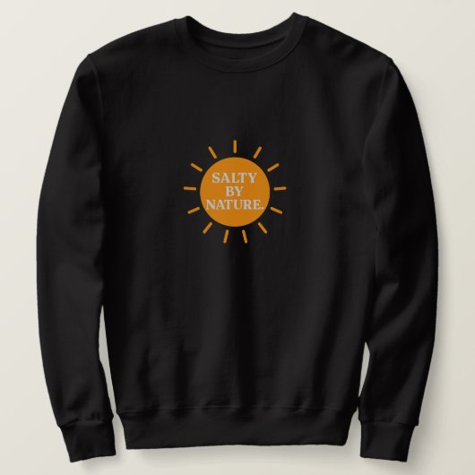 SaltyByNature Zon & Sneeuwman Sweatshirt (Design voorkant)