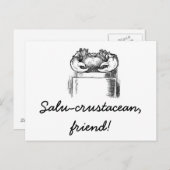 Salu-schaaldieren Briefkaart (Voorkant / Achterkant)