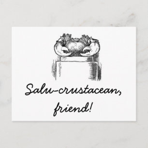Salu-schaaldieren Briefkaart
