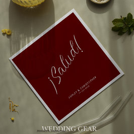 ¡Salud! Dieprood Minimalistische Cocktail voor elk Servet