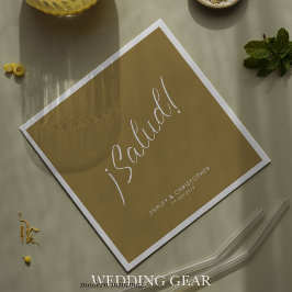 ¡Salud! Gouden Minimaal Gelegenheids Cocktail Servet