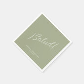 ¡Salud! Minimaal sagegroen cocktail voor elke gele Servet (Hoek)