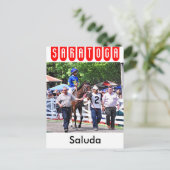 Saluda, 2 jaar oud, vuil van Congaree Briefkaart (Staand voorkant)