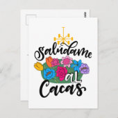 Saludame Al Cacas, met de hand geschreven Briefkaart (Voorkant / Achterkant)