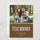 Saludo militar de la Navidad de Brown Feestdagenkaart (Voorkant)