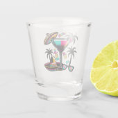 saludos a mis amigos - Grüsse an meine Freunde Shot Glas (Achterkant)