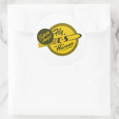 Saludos Amigos ~ Vliegt naar Havana Ronde Sticker (Tas)