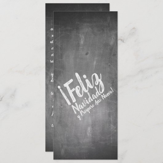 Saludos de Navidad en La Pizarra (Voorkant / Achterkant)