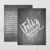 Saludos de Navidad en La Pizarra (Voorkant / Achterkant)