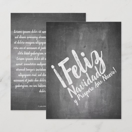 Saludos de Navidad en La Pizarra (Voorkant / Achterkant)