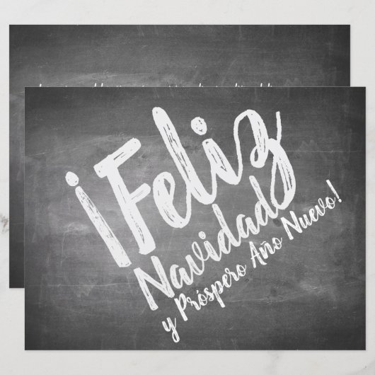 Saludos de Navidad en La Pizarra (Voorkant / Achterkant)