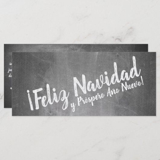 Saludos de Navidad en La Pizarra (Voorkant / Achterkant)