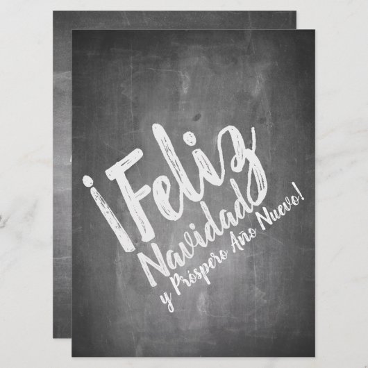 Saludos de Navidad en La Pizarra (Voorkant / Achterkant)