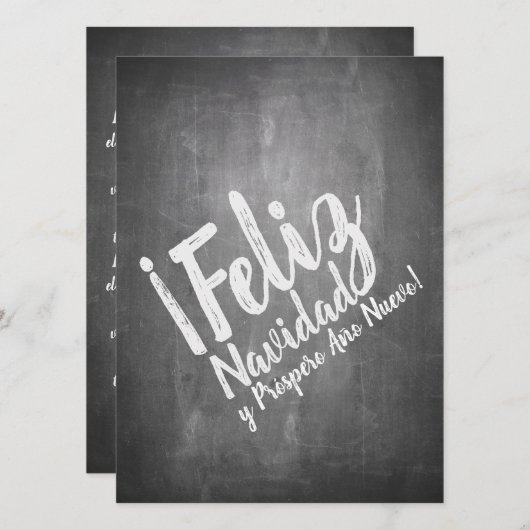 Saludos de Navidad en La Pizarra (Voorkant / Achterkant)