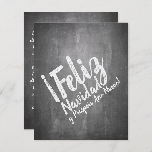 Saludos de Navidad en La Pizarra (Voorkant / Achterkant)