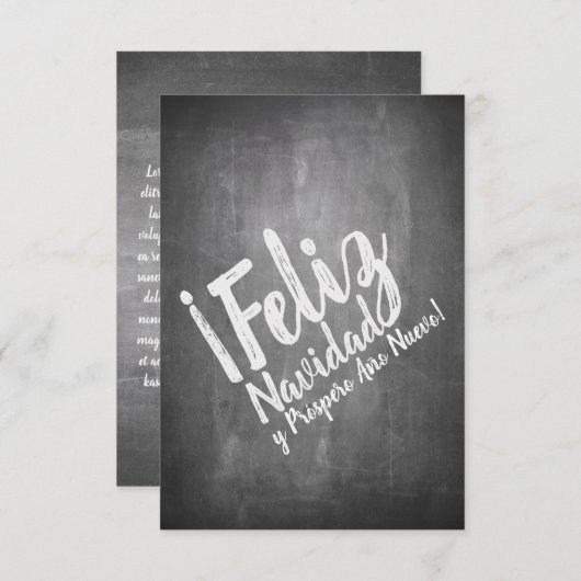 Saludos de Navidad en La Pizarra (Voorkant / Achterkant)