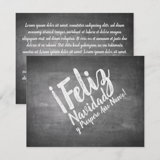 Saludos de Navidad en La Pizarra (Voorkant / Achterkant)