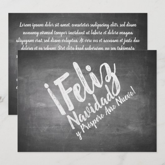 Saludos de Navidad en La Pizarra (Voorkant / Achterkant)