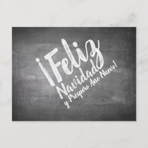 Saludos de Navidad en La Pizarra Feestdagenkaart