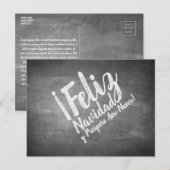 Saludos de Navidad en La Pizarra Feestdagenkaart (Voorkant / Achterkant)