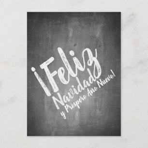 Saludos de Navidad en La Pizarra Feestdagenkaart