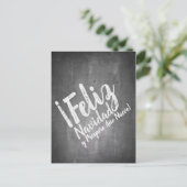 Saludos de Navidad en La Pizarra Feestdagenkaart (Staand voorkant)